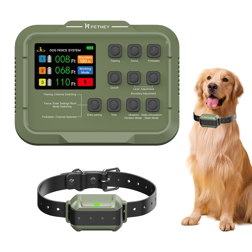 🐕 Outdoor Portable Wireless Dog Fence & Training Collar System IPX7 Waterproof | Adjustable Boundary | Rechargeable | No-Wire Pet Containment System